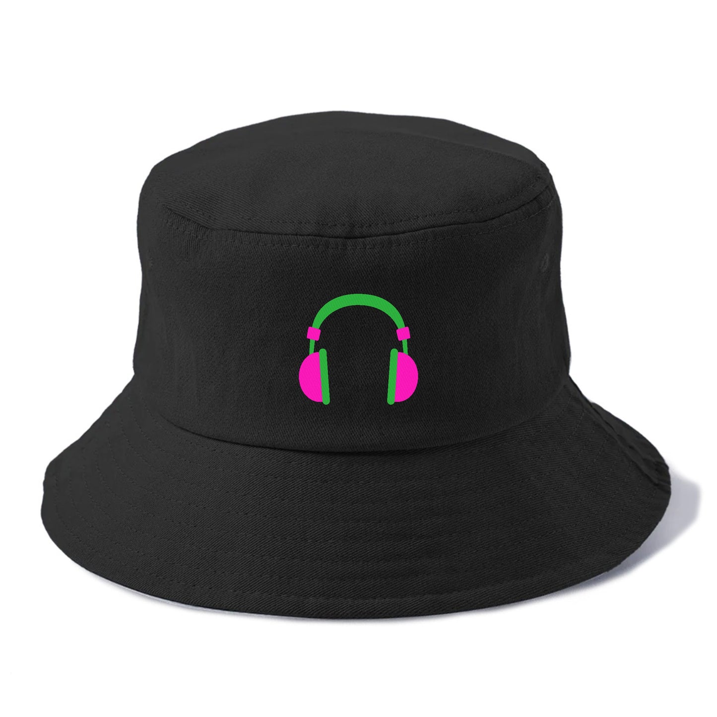 Retro 80s Headphones Pink Hat