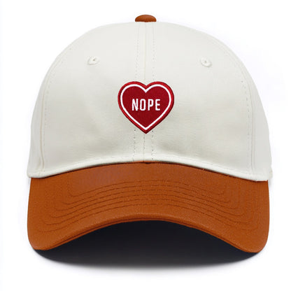 nope heart Hat