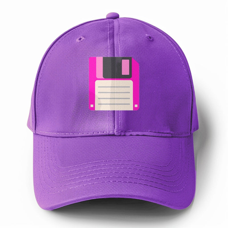 Retro 80s Floppy Disk Pink Hat