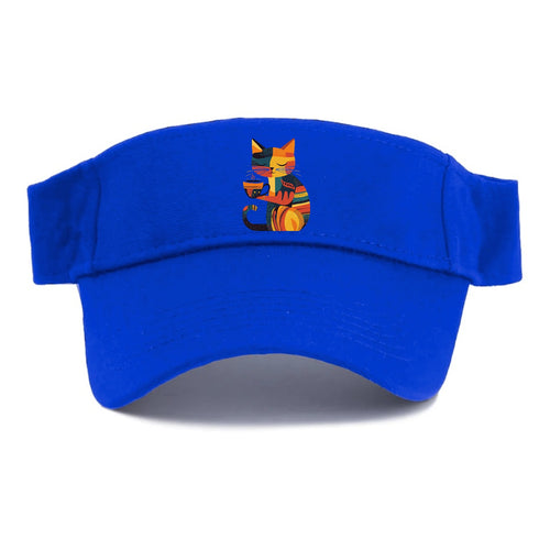 Coffee Time Cat Visor