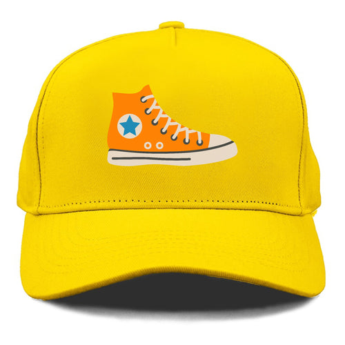 Retro 80s Converse Shoe Orange Cap