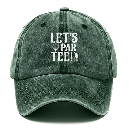 Let's par tee Hat