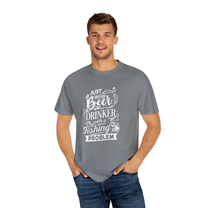 Camiseta para entusiastas de la cerveza Fishing Addict: ¡Abraza tu pasión por ambos!