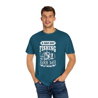 Embrace the Outdoors: A Tough Day Fishing Beats a Great Day at the Office T-shirt