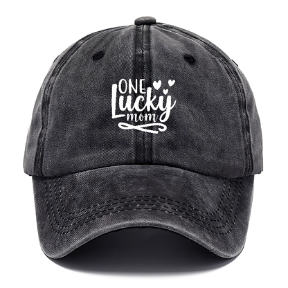 One lucky mom 1 Hat