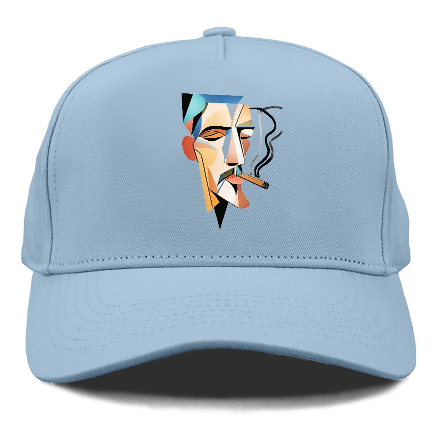 Abstract Smoking Man Hat