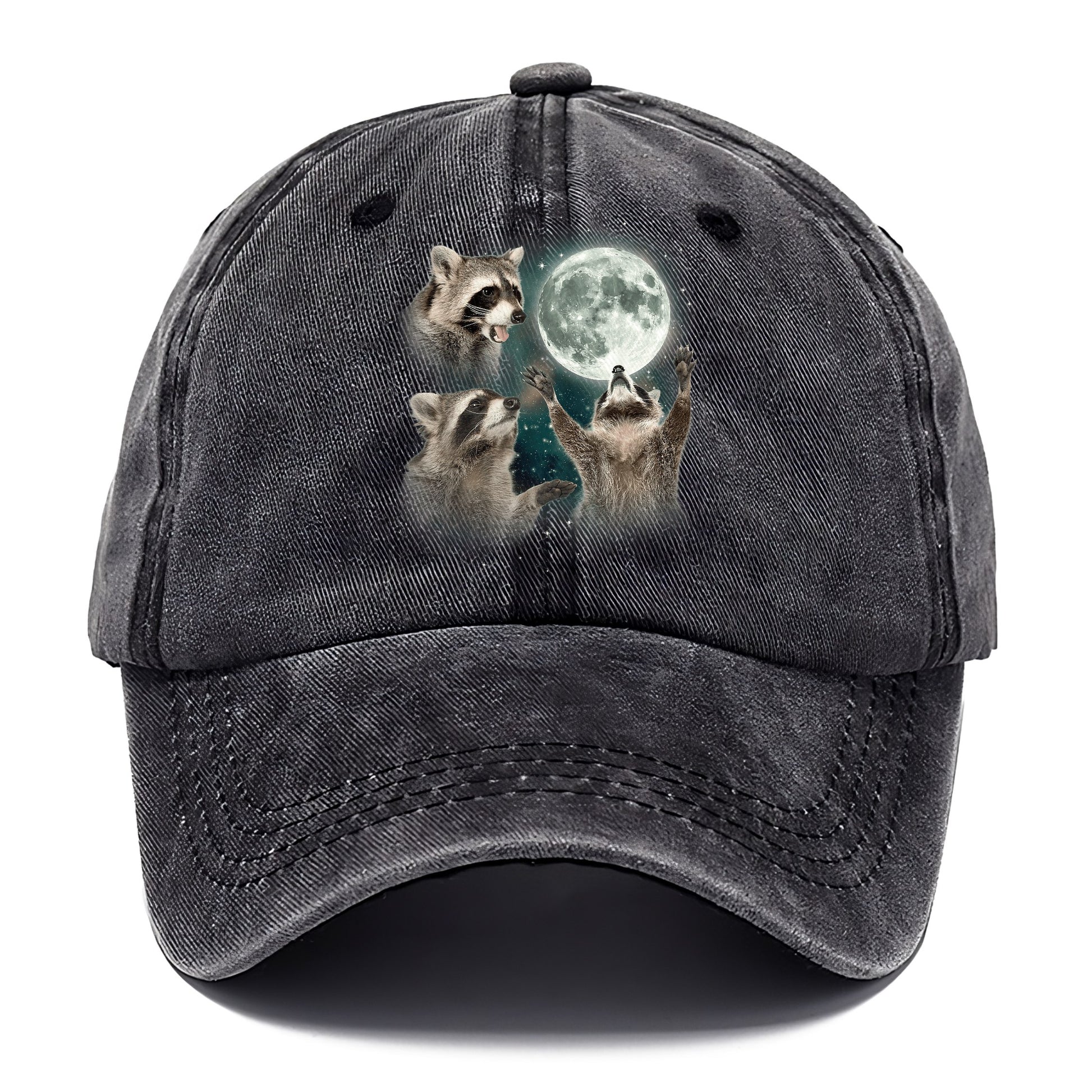 Racoons howling at the Moon Hat