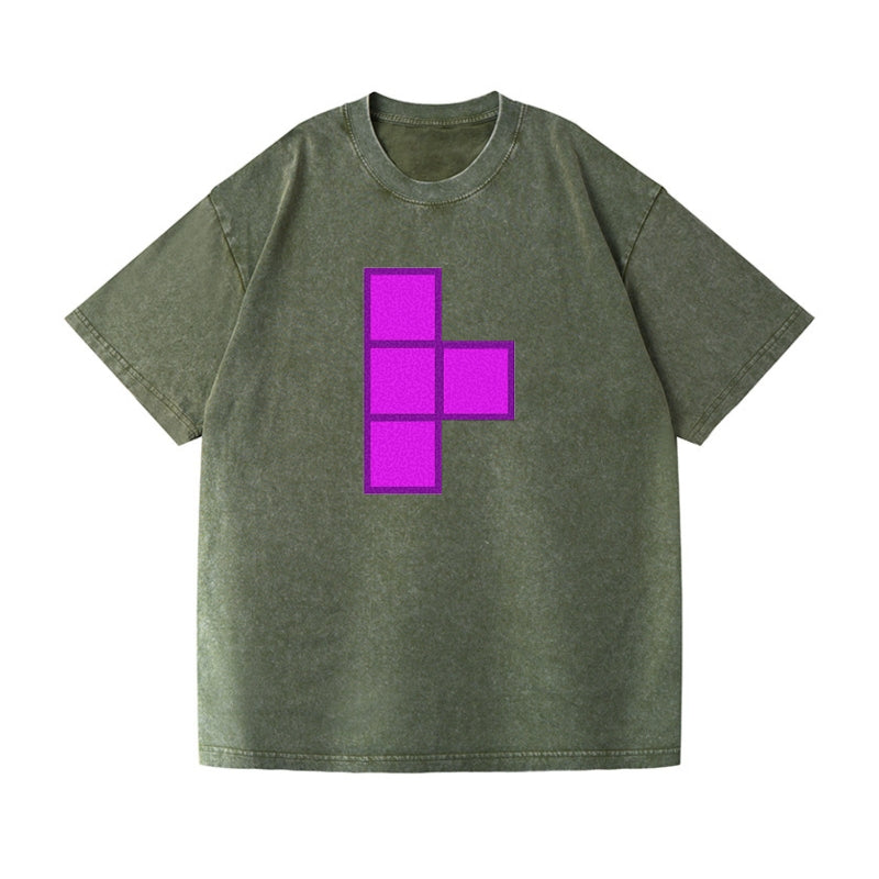 Retro 80s Tetris Blocks Purple Hat