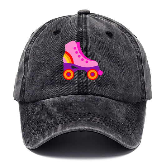 Retro 80s Roller Skate Pink Hat