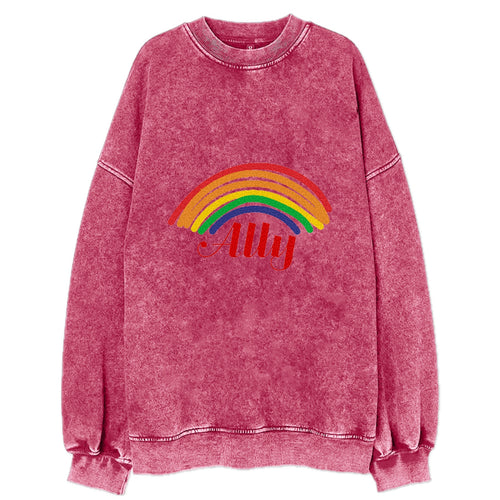 Lgbt Ally Vintage Sweatshirt