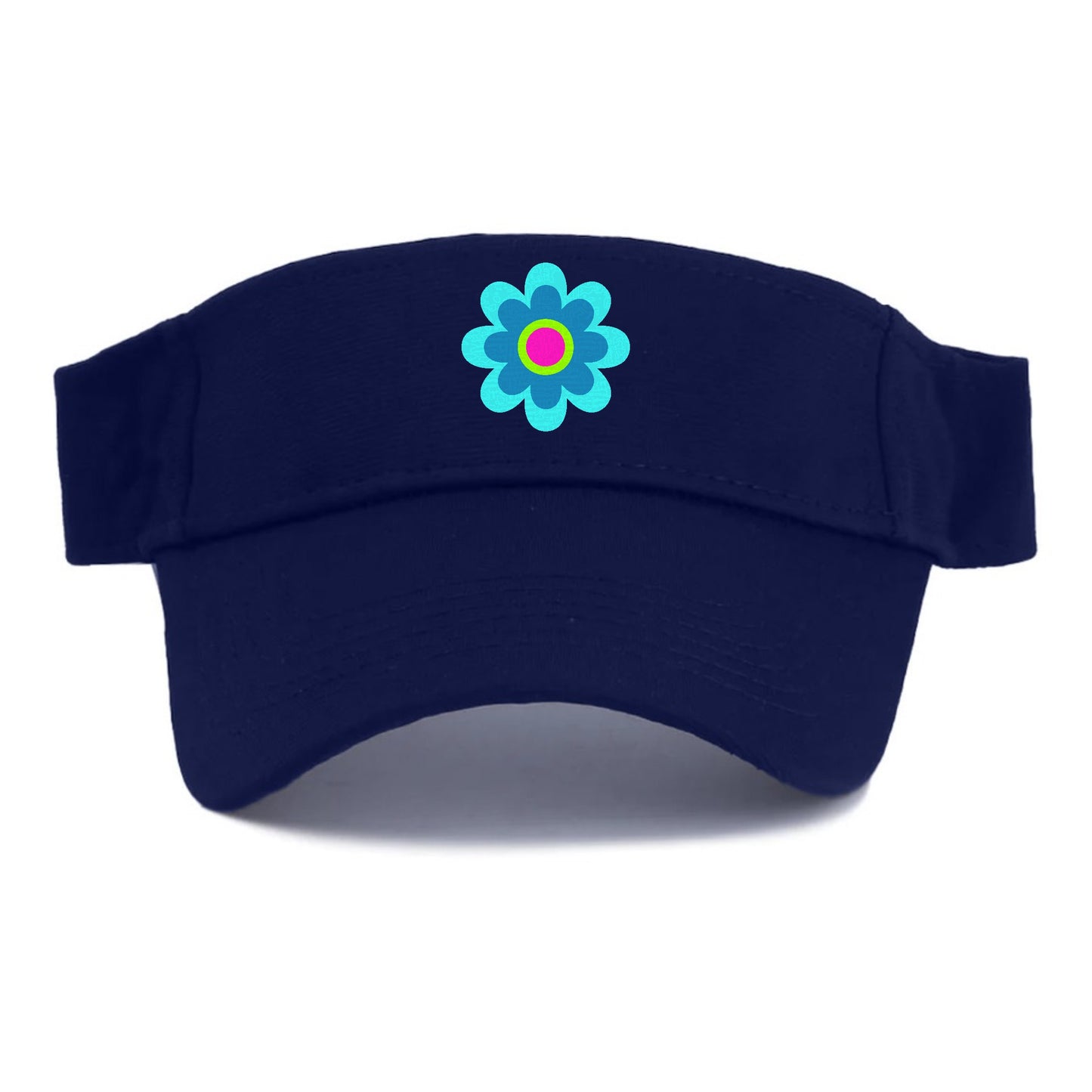 Retro 80s Flower Blue Hat