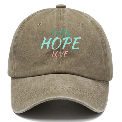 faith hope love Hat