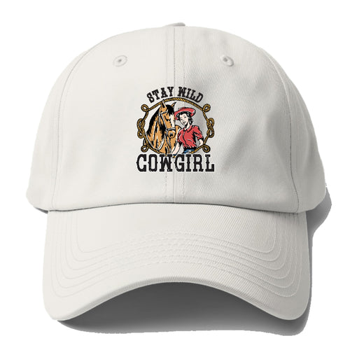 Stay Wild Cowgirl Baseball Cap For Big Heads