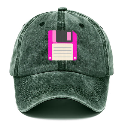 Retro 80s Floppy Disk Pink Hat