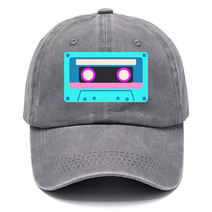 Retro 80s Cassette Blue Hat