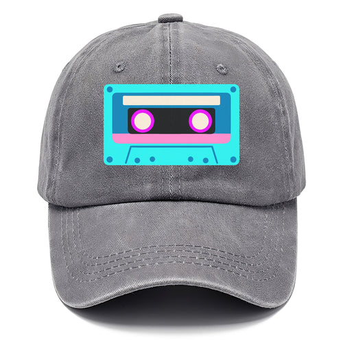 Retro 80s Cassette Blue Classic Cap