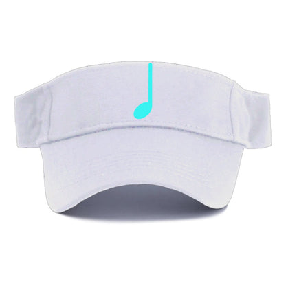 Retro 80s Music Note Blue Hat