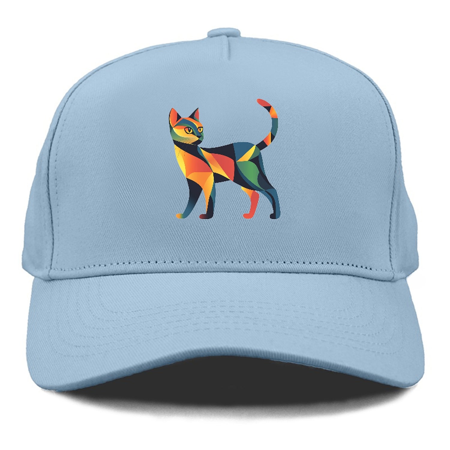 Vibrant Geometric Cat Hat