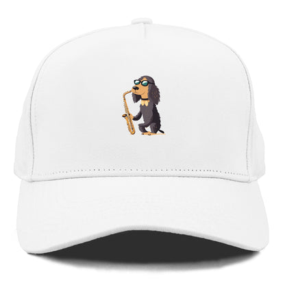 Dog Playing Saxophone Hat