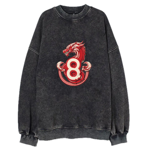 Luck Number 8 In Year Of Dragon Vintage Sweatshirt