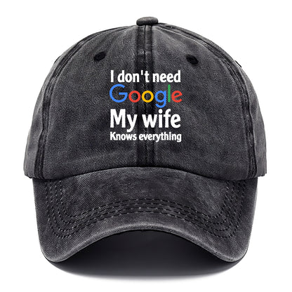 i don't need google my wife knows everything Hat