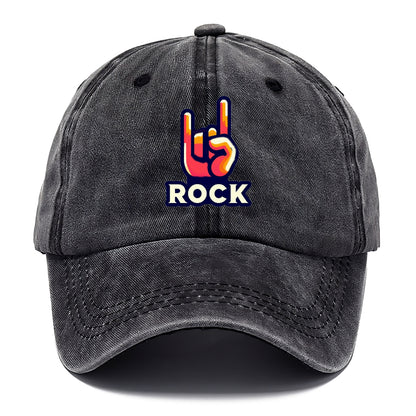 hand horn rock 2 Hat