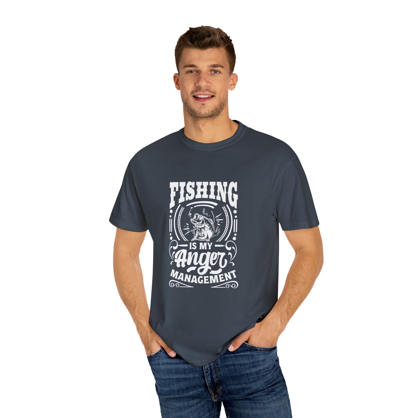 Camiseta "La pesca es mi control de la ira"