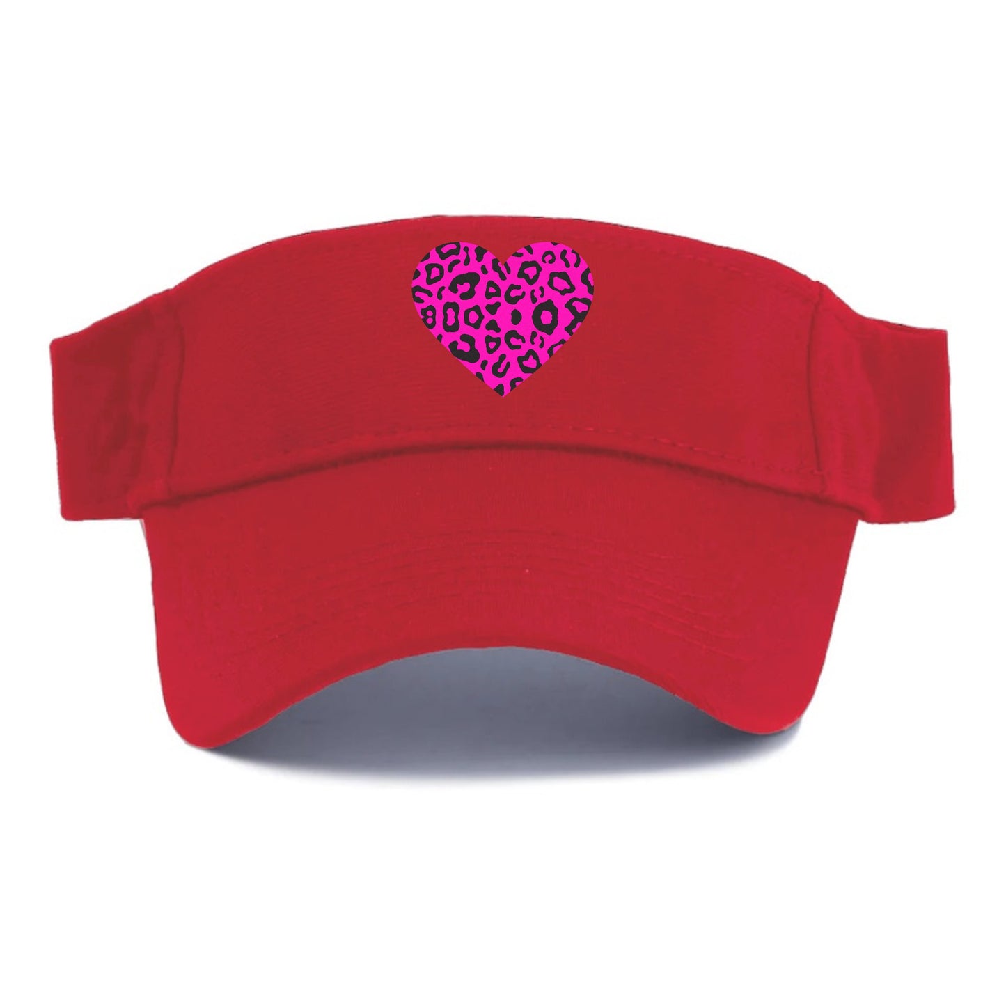 Retro 80s Heart Cheetah Print Hat