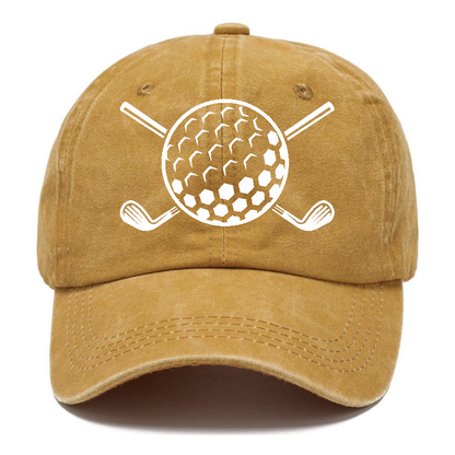 Golf Ball And Clubs Hat