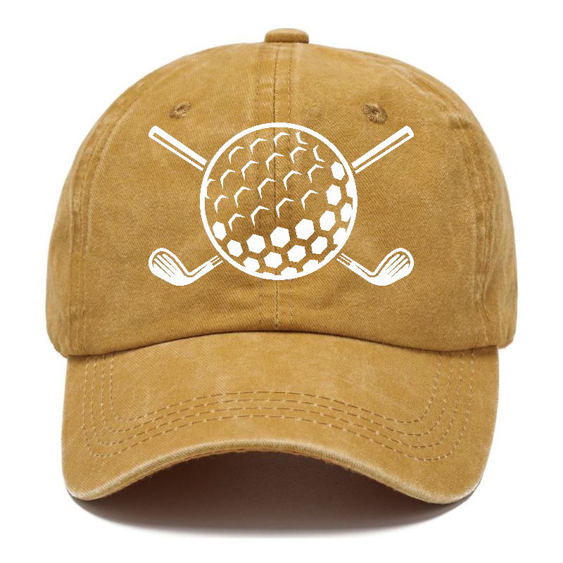 Golf Ball And Clubs! Hat