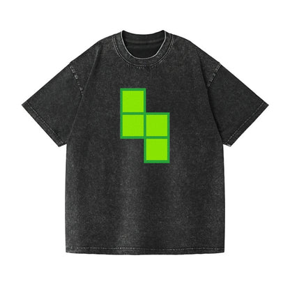 Retro 80s Tetris Blocks Green Hat