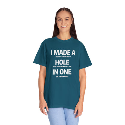 Putt It Behind You: la camiseta de golf para dejar de lado los errores