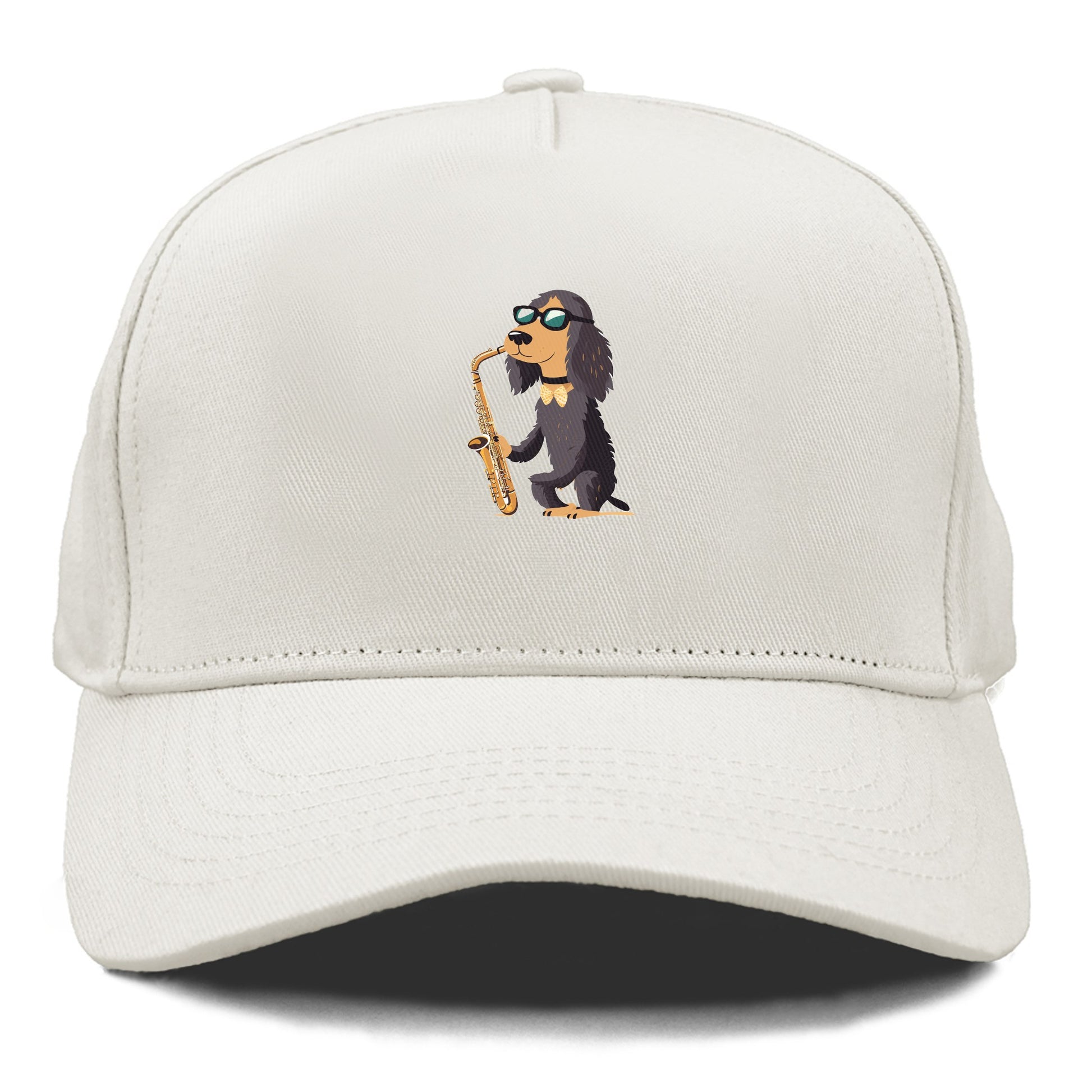 Dog Playing Saxophone Hat