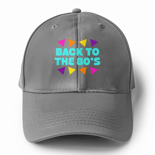 Retro 80s Back To The 80s Solid Color Baseball Cap