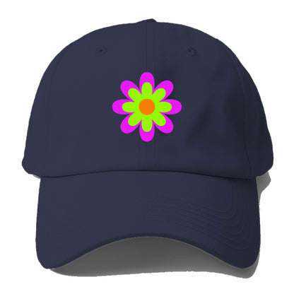 Retro 80s Flower Purple Hat