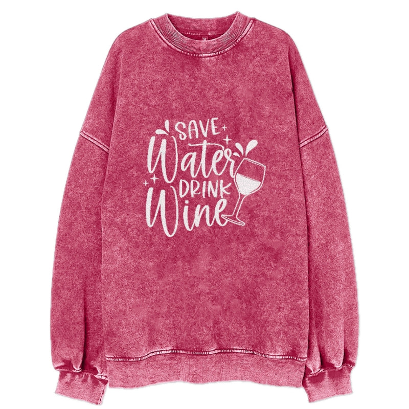 save water drink wine Hat