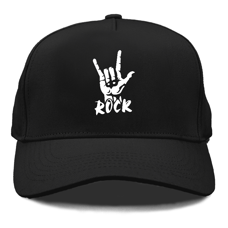 hand horns and rock Hat