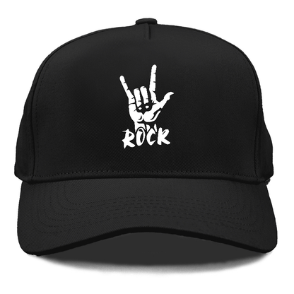 hand horns and rock Hat
