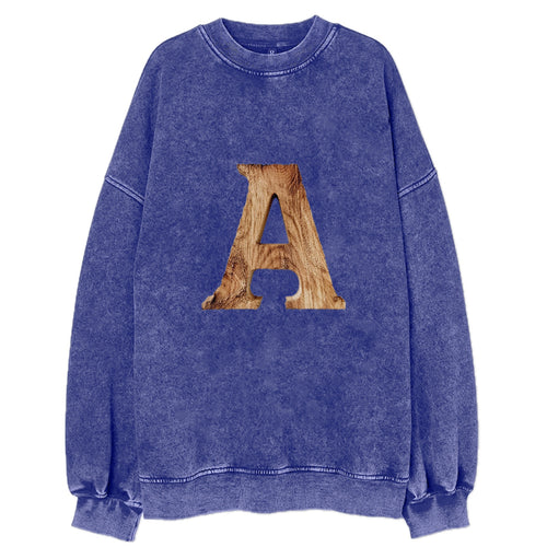 Letter A Vintage Sweatshirt