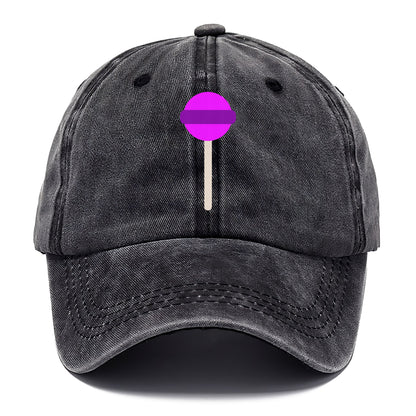 Retro 80s Lollipop Purple Hat