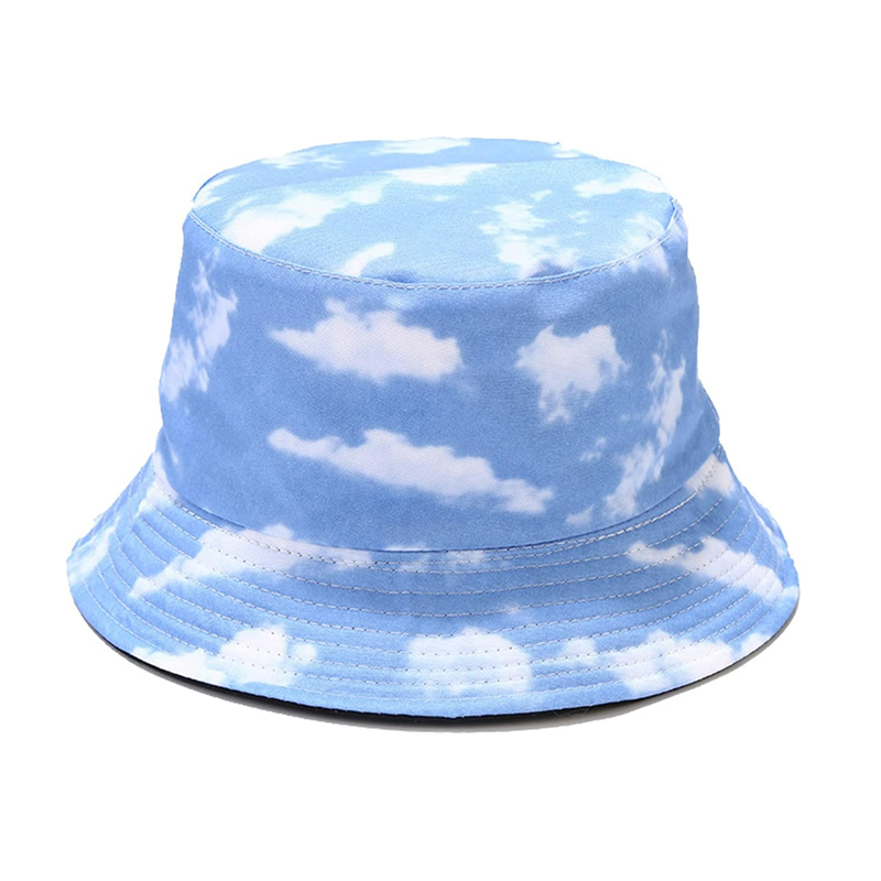 Pandaize Unisex Print Double-Side-Wear Reversible Bucket Hat