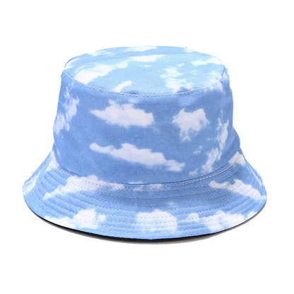 Pandaize Unisex Print Double-Side-Wear Reversible Bucket Hat