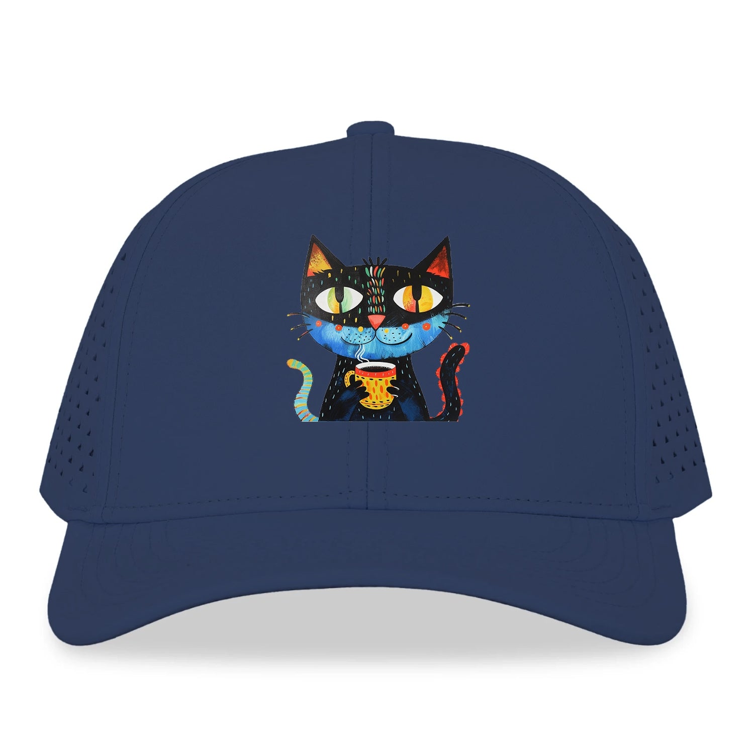 Coffee Cat Vibrant Mornings Hat