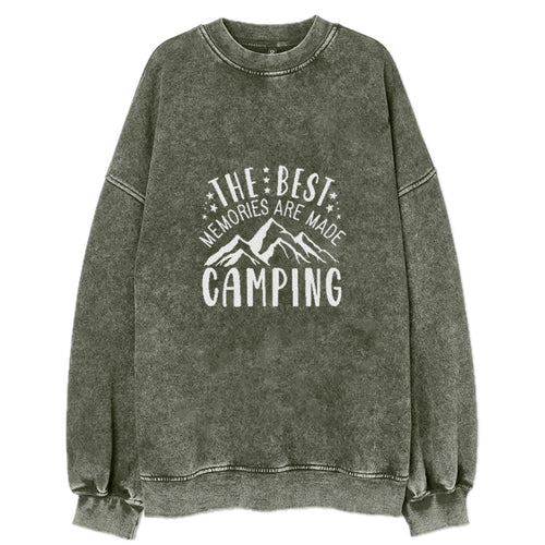 The Best Memories Are Made Camping Vintage Sweatshirt