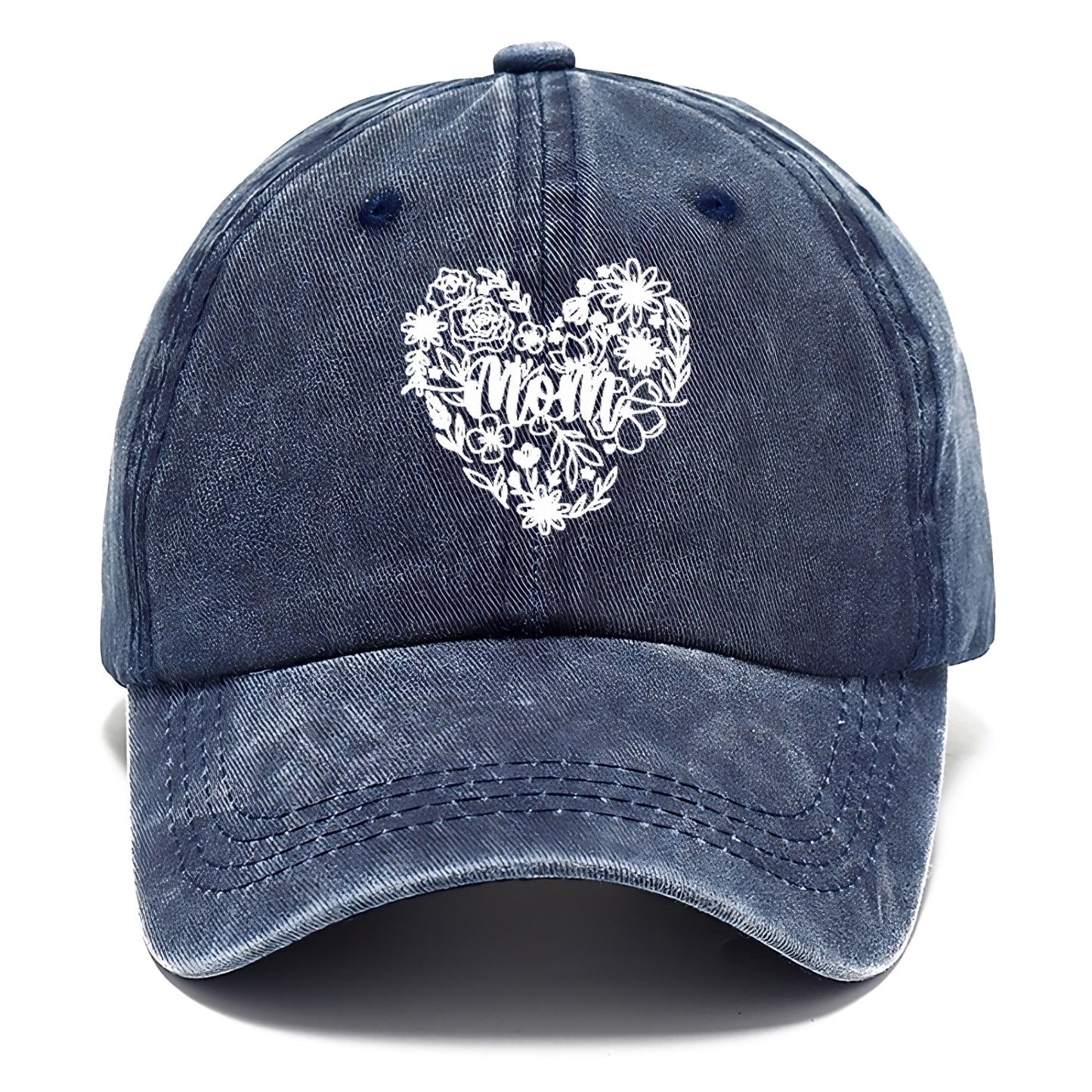 mom floral heart Hat