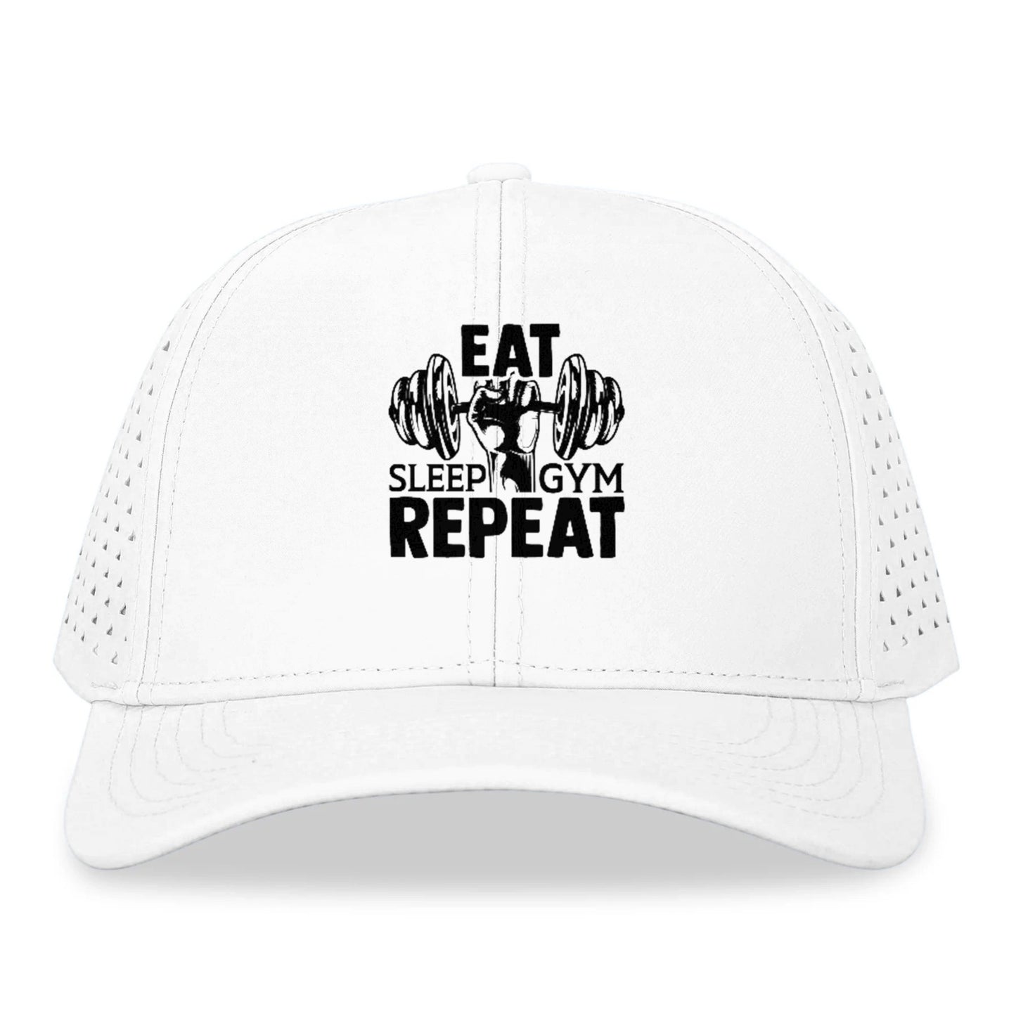 eat sleep gym repeat Hat