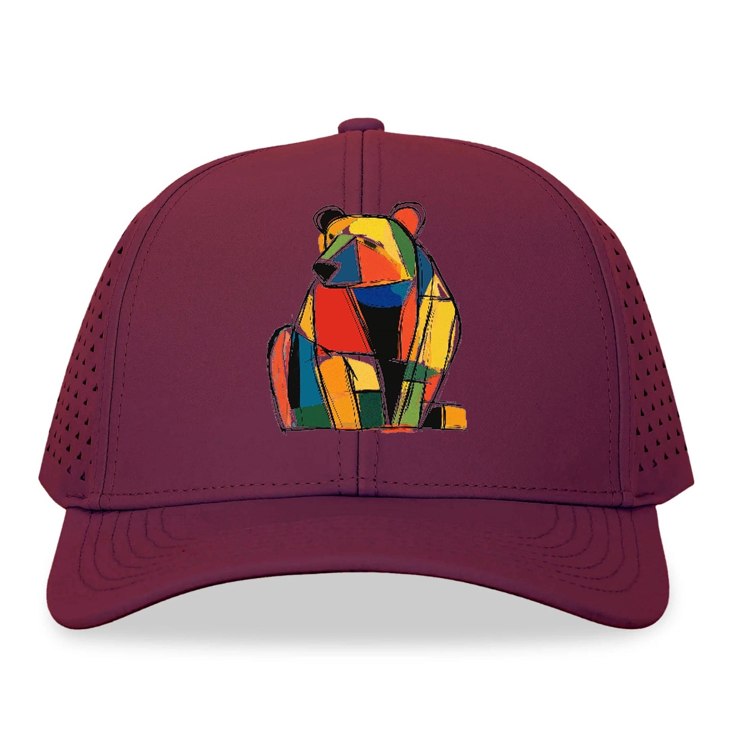 Colorful Abstract Bear Hat