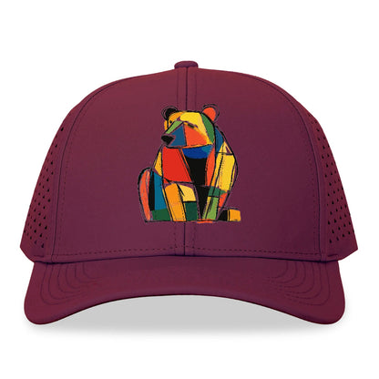 Colorful Abstract Bear Hat