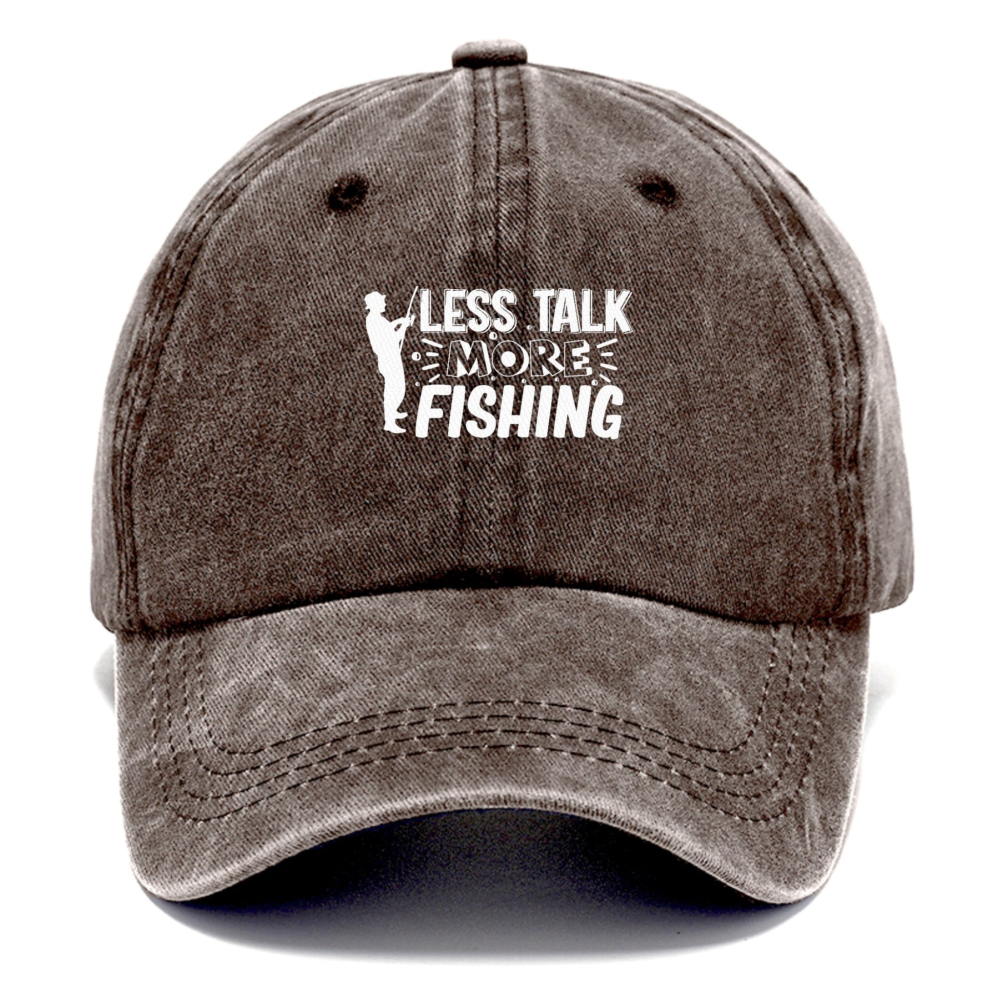 less talk more fishing Hat