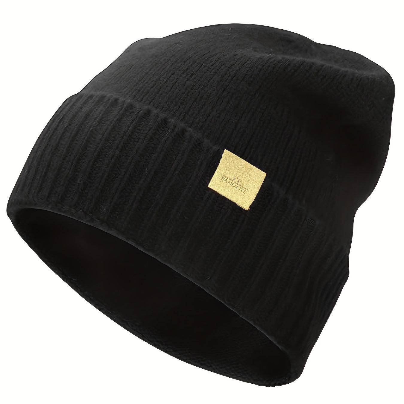 Pandaize Gorro de punto de lana merino premium | Gorra unisex de color sólido para invierno